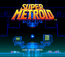 Super Metroid Eris Title Screen